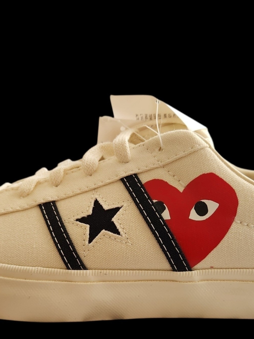 Comme des Garcons PLAY Cream Canvas 6M (7.5W)